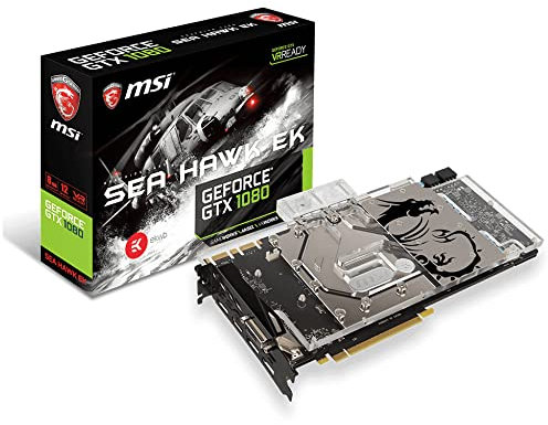 MSI GTX 1080 SEA HAWK EK X MSI NVIDIA GeForce 8 GB GDDR5X 256 Bit Memory PCI Express 3 DP/HDMI/DVI Graphics Card - Black