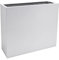 VIVANNO Pflanzkübel Raumteiler Sichtschutz Fiberglas ELEMENTO Weiß matt - 88x30x75