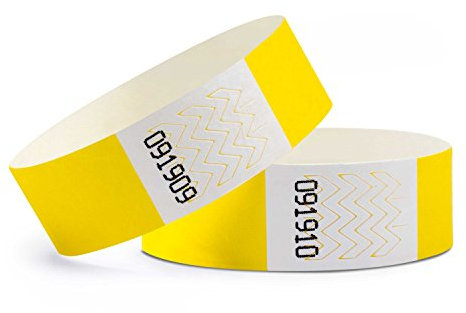 linie zwo ®, Confezione da 1000 Braccialetti di identificazione 19 x 254 mm, Giallo