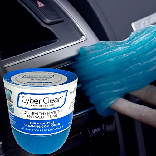 CYBER CLEAN Car Reinigungsmasse 160g - Reinigungsgel für Cockpit Reinigung und Pflege, Wiederverwendbare Reinigungsknete für Armaturen, Auto Innenraum und strukturierte Oberflächen, Staubentferner