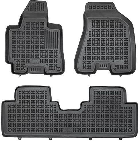 REZAW - PLAST Antirutschmatten Auto fußmatten passt für Hyundai Tucson I 2004-2009 Kompletter Schutz für Ihr Auto bei Allen Wetterbedingungen mit perfekt passenden Anti rutsch gummimatten