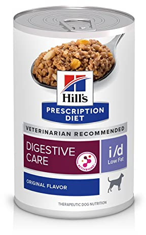 Hill's Prescription Diet i/d Low Fat Digestive Care Wet Dog Food, Chicken, 13 oz. Cans, 12-Pack