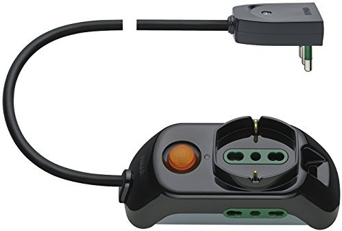 Vimar FP00511.C Universal Mehrfachsteckdose mit Lichtschalter, 2 Steckdosen, 1 Universalsteckdose und Lichtschalter