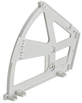 Gedotec Kippbeschlag für Schuhschränke Schuhablage mit 2-Fächern | Drehbeschlag Kunststoff weiß | Möbel-Scharnier zum Einbau in Schuh-Regal | 1 Stück - Schließ-Mechanismus für Schubladen & Türen