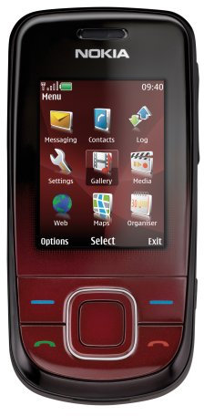 Nokia 3600 slide dark red (EDGE, Display QVGA, Fotocamera da 3,2 MP, Cellulare FM stereo, Bluetooth) Cellulare (Importato da Germania)