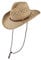 Chiller – Westernhut aus Seegras im lässigen Country-Style | Leichter Sommerhut mit Kinnriemen & Holzperlen | Perfekt für Damen & Herren im Vintage-Look
