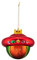 Alessi Baldassarre AMJ13 10 Bola de Diseño de Árbol de Navidad con el Magus Balthazar en Vidrio Soplado, Decorada a Mano, Rojo
