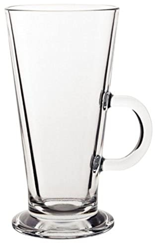 Columbia Latte Glasses 370ml 13oz / 370ml. Pack quantity: 6 | Commercial-grade glass construction is ideal for busy coffee shops, cafes, and restaurants serving hot drinks.