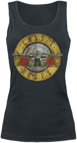 Guns N' Roses Distressed Bullet Frauen Top schwarz Band-Merch, Bands