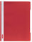 Herlitz Schnellhefter A4 - Quality, Polypropylen-Folie, Glasklar mit Beschriftungsstreifen, rot 1 Stück