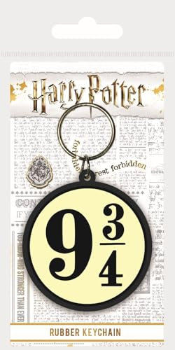 Wizarding World Potter - 9 3/4, Schlüsselanhänger aus Gummi, 4.5 x 6 cm RK38475C Mehrfarbig