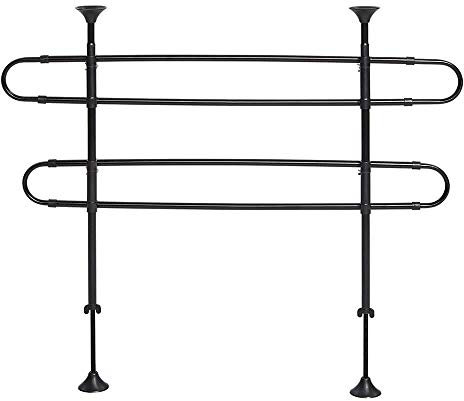 MidWest Homes for Pets Barriera tubolare per animali, per SUV, 4 barre, modello 10, nero