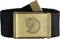 Fjällräven Unisex Gürtel Canvas Brass G rtel, Schwarz, Einheitsgröße EU