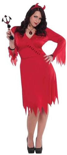 (PKT) (997514) Adult Ladies Red Hot Devil Costume (Extra Large)