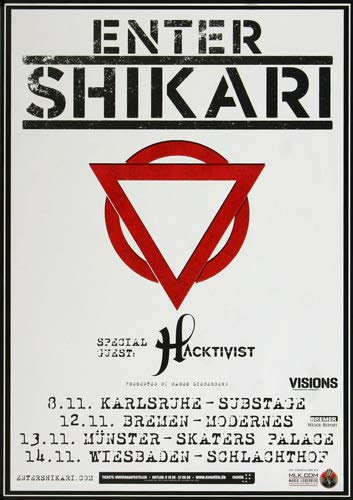 Enter Shikari - Snakepit, Tour 2013 » Konzertplakat/Premium Poster | Live Konzert Veranstaltung | DIN A1 «