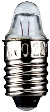 WireThinX Taschenlampen Spitzlinse Linsenform 0,5 W, 2,2 V - Sockel E10