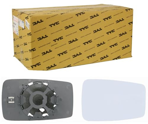 TYC 302-0003-1 Spiegelglas Glas Aussenspiegel konvex beheizbar rechts Kompatibel mit AUDI 80 Limousine 8C2, B4 80 89, 89Q, 8A, B3 80 Avant 8C5, B4 90 89, 89Q, 8A, B3