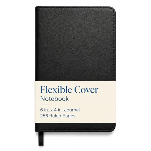 WORLD TRAVELER Lined Journal Notebook Faux Leather with Ribbon Bookmark
