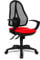 Topstar OP20QG21 Open Point SY, Bürostuhl, Schreibtischstuhl, ergonomisch, inkl. Armlehnen, Stoffbezug, rot