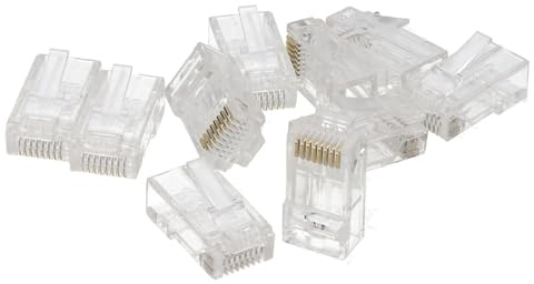 kenable RJ45 Cat5e Ethernet LAN Crimps Ends for Networks [10 Pack]