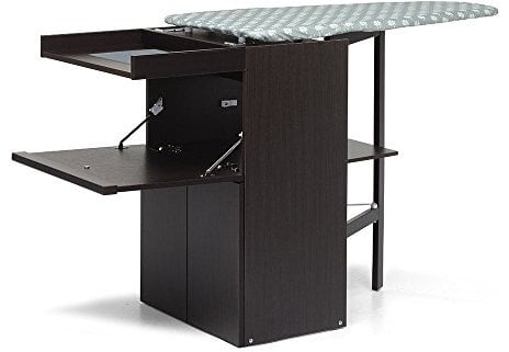 Foppapedretti Lo Stiro Mobile con Asse da Stiro a Scomparsa, Wenge