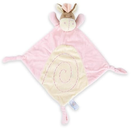 Weiche Rosa Baby Schnuffeltuch Schmusetuch Esel für Mädchen