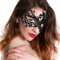 GOODS+GADGETS Sexy Laser Cut Venezianische Karneval Maskerade-Gesichts-Maske Halbaugenmaske schwarz