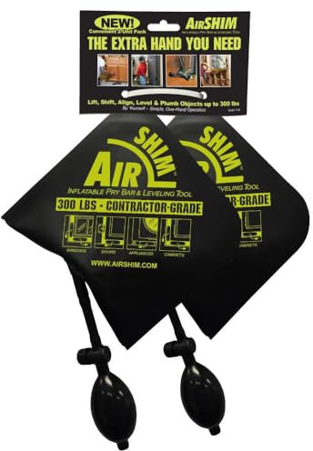 AIRSHIM Calculated Industries 1192 Air Shim Inflatable Pry Bar and Leveling Tool; 300 LB Rating; Contractor-Grade Alignment Pump Wedge,Green