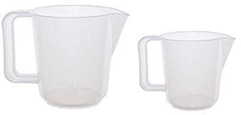 Plastic Kitchen Jugs 500ml & 1000ml Measuring Mixing Preparation 1 & 2 Pint Jug