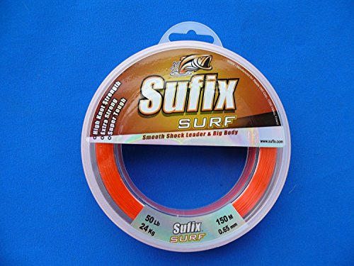 Sufix Surf leader Arancione stile Lenza 50lb 0,65 mm 150 m