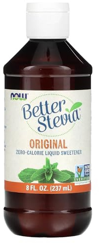 Better Stevia, Zero-Calorie Liquid Sweetener, Original, 8 fl oz (237 ml), NOW Foods
