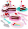 Battat - Play Circle, Pastel de cumpleaños, comida de juguete, Accesorios Platos y Velas, El juego de aparentar, A partir de 3 años, Princess Birthday Party