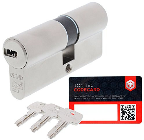 ABUS EC550 Serratura a cilindro con chiusura simultanea, con 3 chiavi incluse ToniTec® CodeCard