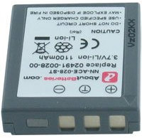 AboutBatteries Batterie pour VIVITAR VIVICAM 8300S, 3.7V, 1100mAh, Li-ION