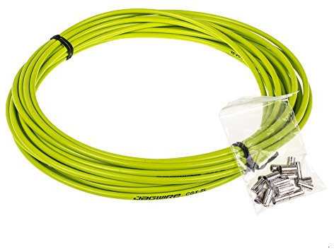 Jagwire CEX Guaina per Cavi Freni Bici, Verde (Bio-Grün), 5 mm