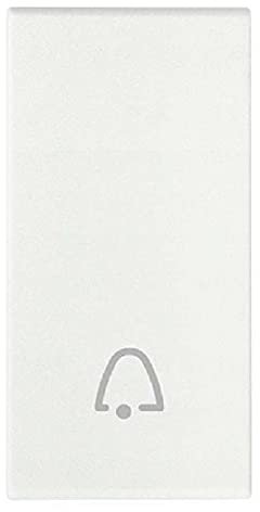 Vimar serie arke - Tasto 1 modulo simbolo campanello bianco