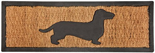 Stufenmatte Fußmatte Türmatte Fussabtreter eckig Gummi Kokos Hund Dackel