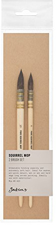 Jacksons : Squirrel Mop Brush Set : Series 828 Size 6 and 10