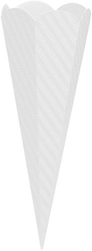 goldbuch Schultüte 3D-Welle weiß 41 cm