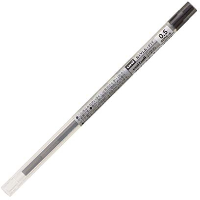 uni StyleFit Gel Ballpoint Pen Refill, 0.5mm, Black (UMR10905.24)