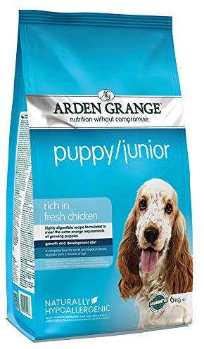 Arden Grange Puppy/Junior Dry Dog Food Rich in Fresh Chicken, 6 kg