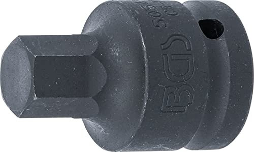 BGS 5054-17 | Kraft-Bit-Einsatz | Länge 55 mm | 20 mm (3/4) | Innensechskant 17 mm