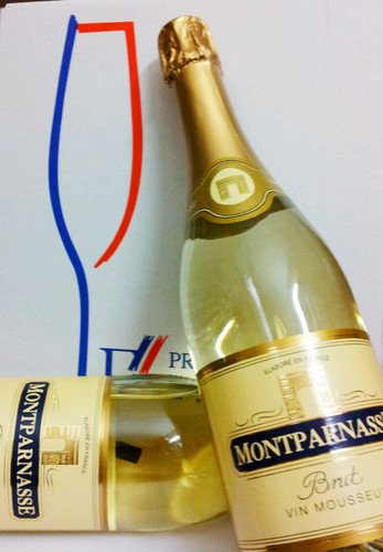 MONTPARNASSE Brut VIN MOUSSEUX 0,75l. Flasche Sekt delikat / weiss