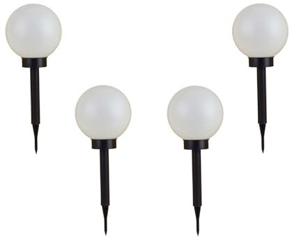 LED Solar Kugelleuchte 3in1 Gartenleuchte Leuchtkugel 4er Set Außen Garten