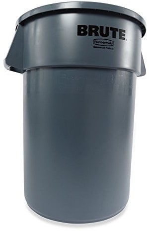 Rubbermaid Commercial Products FG264043BLA Socle Poubelle Brute à Roues Silencieuses, Noir