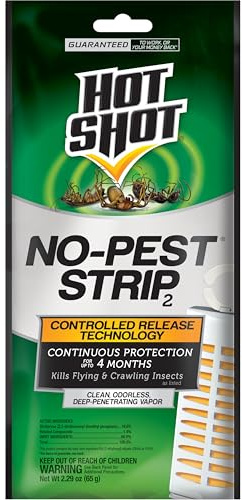 Hot Shot No-Pest Strip, Kills Flying And Crawling Insects, Penetrating Vapor, 1 Pack, 2.29 Ounces