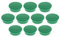 Magnethalter Color, Durchmesser 40 x 13 mm, 10 Stück, grün