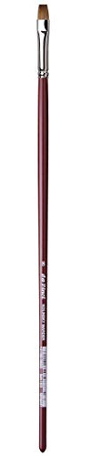 da Vinci Oil & Acrylic Series 1810 Oil Paint Brush, Bright Kolinsky Red Sable, Size 8 (1810-08)