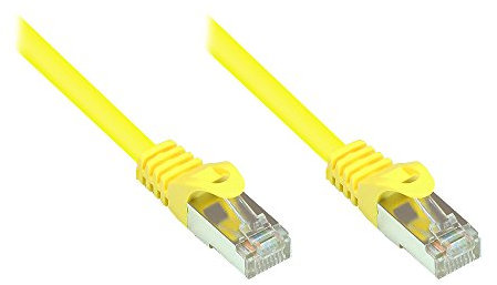 Patchkabel, Cat. 5e, SF/UTP, gelb, 0,5m, Good Connections®