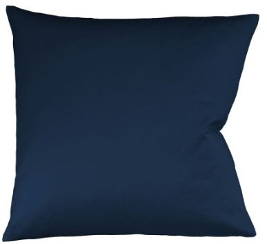 fleuresse 9200 Colours Interlock Jersey Kissenbezug aus 100% Baumwolle, Oekotex Standard 100, 35 x 40 cm, dunkelblau